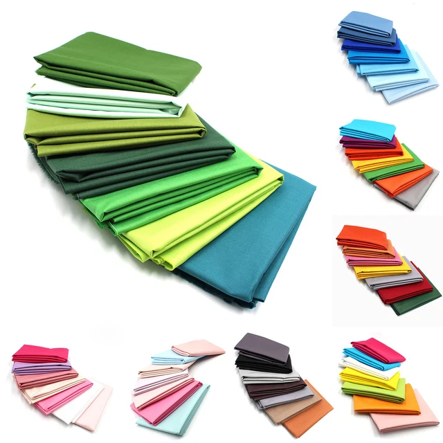 Pacchetto tessuto cotone Popeline uni 100% cotone pacchetto tessuto Ö.Tex 100 cuciture