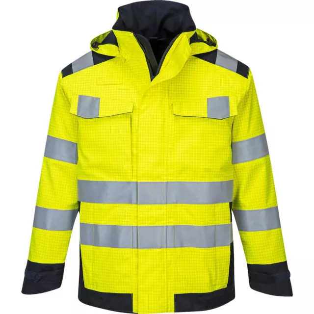 MODAFLAME RAIN MULTI Norm Arc Heat and Flame Resistant Jacket Yellow ...