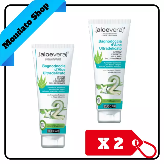 Bagnodoccia Zuccari Aloe Vera2 150 Ml D'aloe  Ultradelicato (X2)