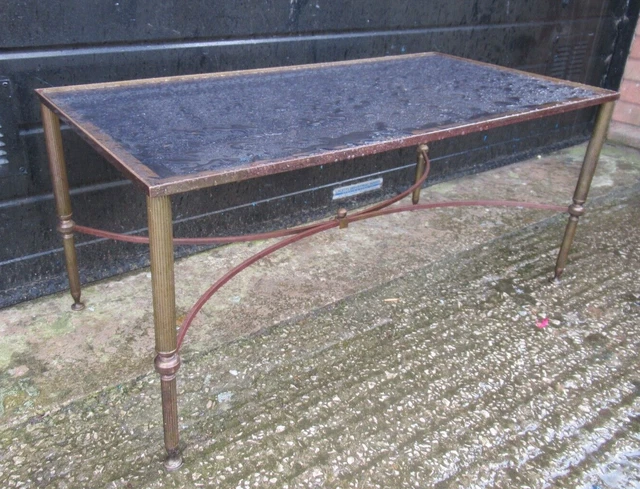 Mid Century Vintage Brass And Glass Coffee Table Collection From Crewe