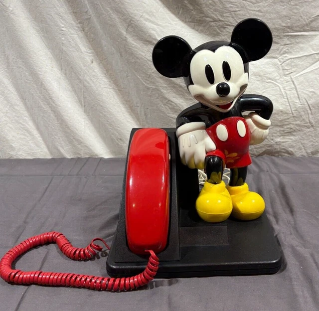 VINTAGE 1991 AT&T Mickey Mouse Corded Telehphone w/Box Satisfaction