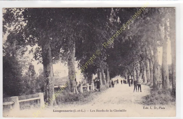 CPA 37 Indre & Loire Langennerie All Edges Of La Choisille Cartoon Edit L.D