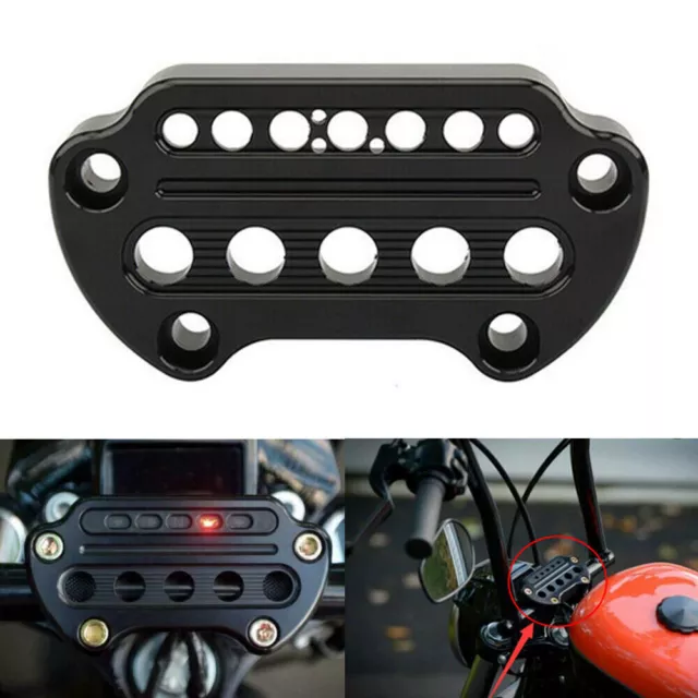 Schwarz Aluminum Lenker Riser Klemme Klemmung Clamp Für Harley Dyna Sportster XL