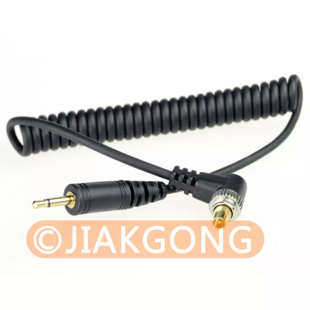 2.5mm to Male FLASH PC Sync Cable Cord with Screw Lock