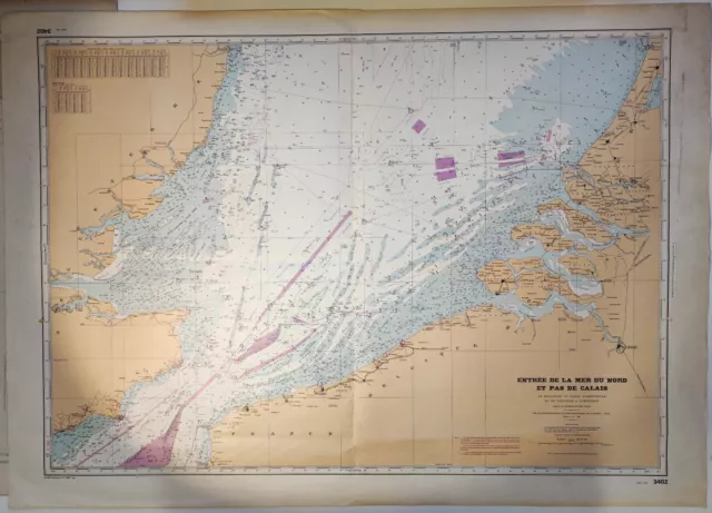 Carte Marine Entree De La Mer Du Nord Et Pas De Calais