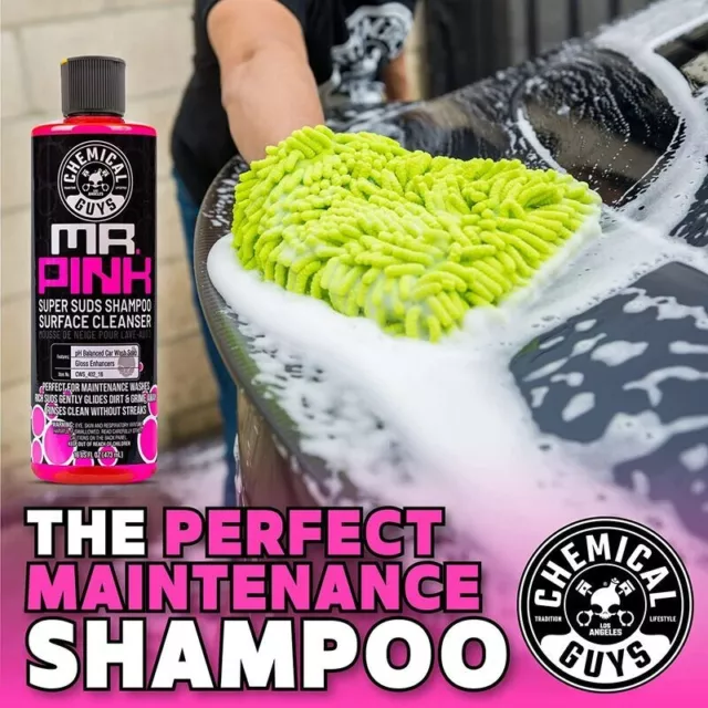 Chemical Guys Mr Pink Shampoo Autowaschseife - Superior Suds & Oberflächenreiniger 3