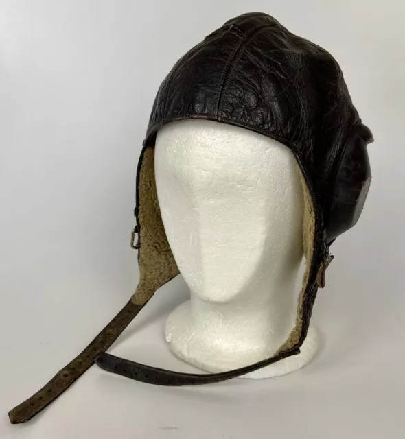 Fliegerkopfhaube Wehrmacht Luftwaffe gefüttert 2.WK original