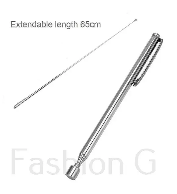 Telescopic Magnetic Pick Up Tool Long Reach Magnet Extendable Extending 3lb Pen