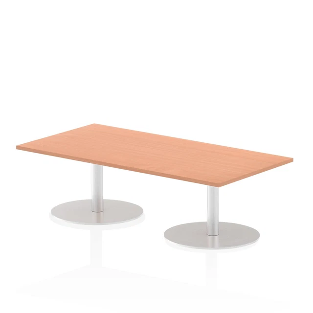 Dynamic Italia 1600 X 800Mm Poseur Rectangular Table Beech Top 475Mm High Leg IT