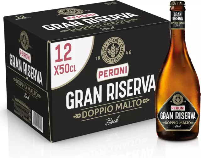 Birra Gran Riserva Doppio Malto Cassa Con 12 Birre in Bottiglia Da 50 Cl 6 L Bir