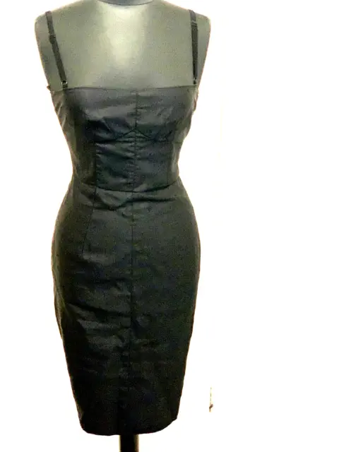 Dolce and Gabbana D&G black boned bustier corset Dress IT40UK8 US4 EU34