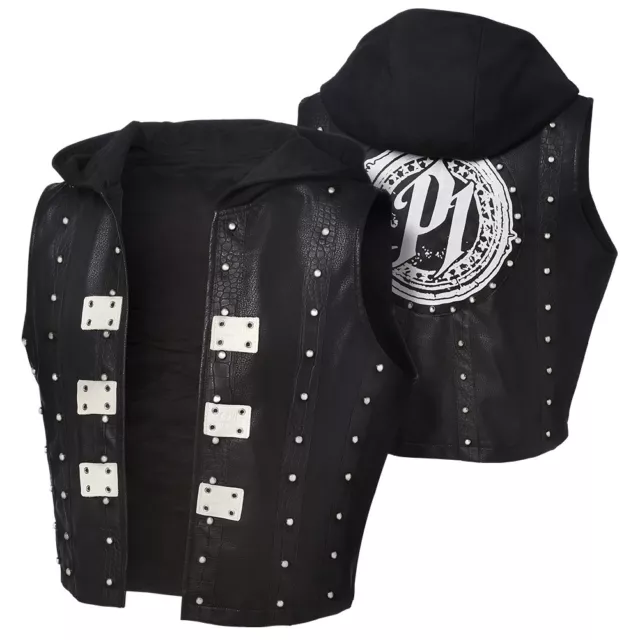 AJ Styles P1 WWE Authentic Mens Replica Hooded Vest