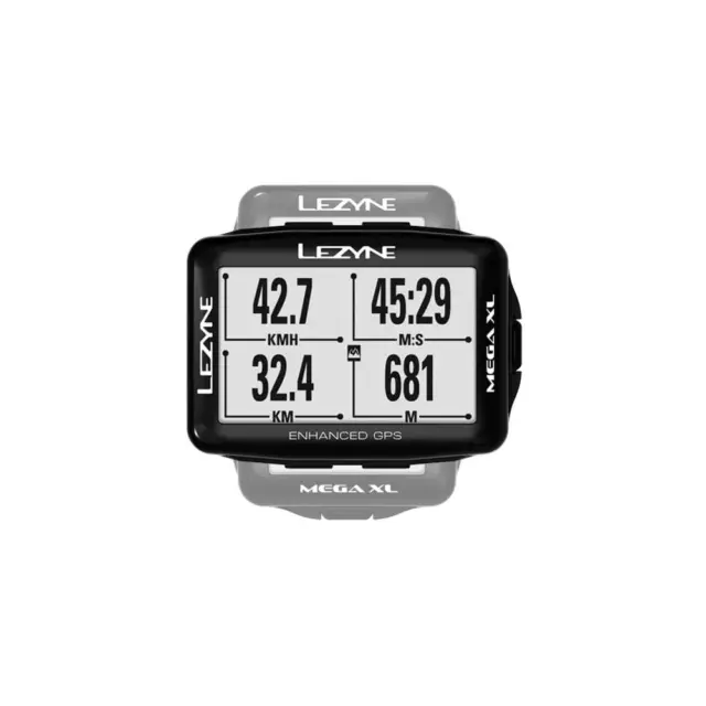 Lezyne Mega XL GPS Smart geladen - schwarz