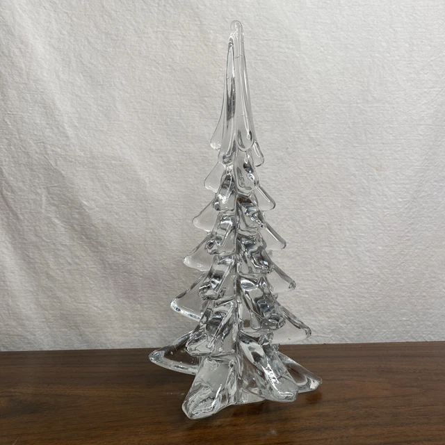 Vintage Sigma The Tastesetter Lead Crystal Christmas Tree 10" Made In Japan