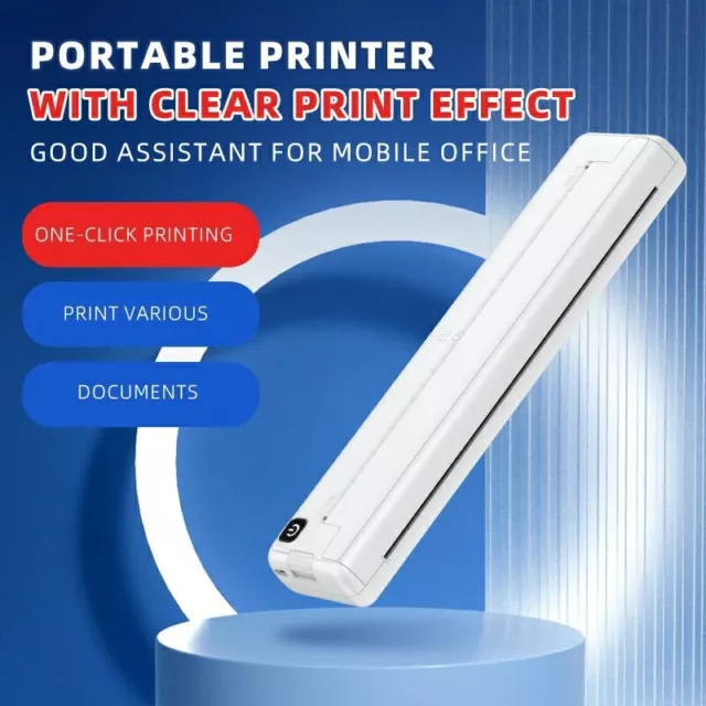 Stampante Bluetooth Portatile Printer A4 Mini Termica PDF Wireless IOS ANDROID