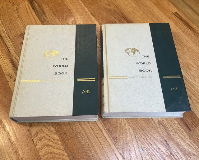 The World Book Dictionary 1969 Edition LOT OF 2 | A-K L-Z