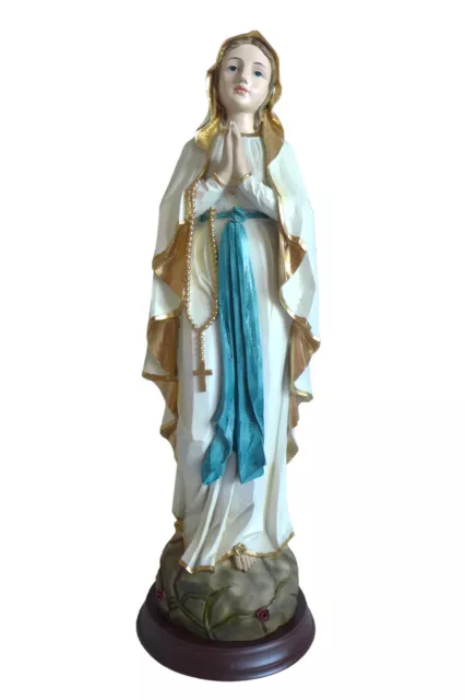 Große Heiligenfigur Maria 30 cm Betende Hände Marienstatue Muttergottes Figur