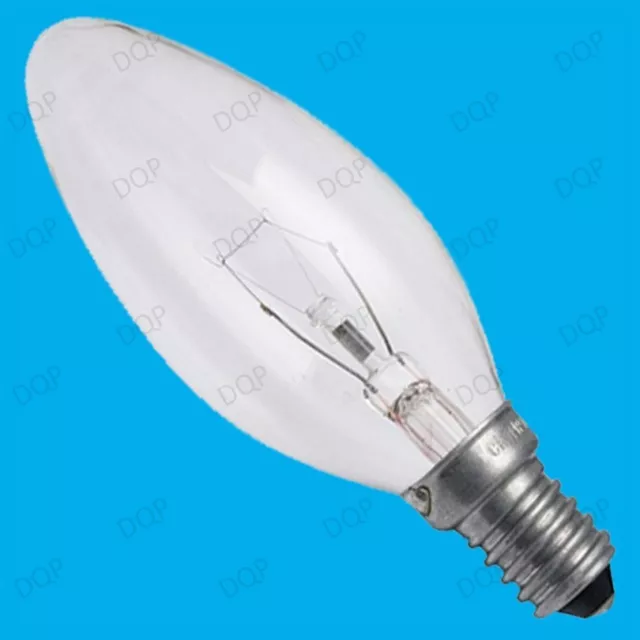 3x 60W CLEAR CANDLE INCANDESCENT FILAMENT LIGHT BULBS SMALL EDISON SCREW SES E14