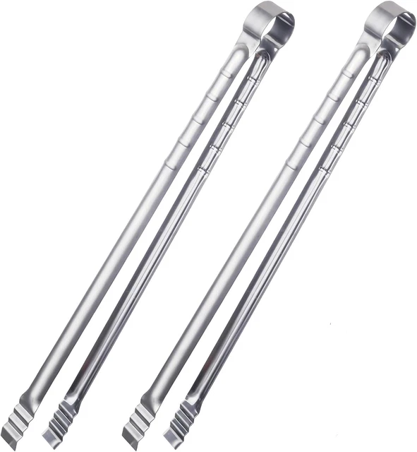 Pinze Da Cucina Professionali In Acciaio Inox - Set Da 2 (20 Cm E 30 Cm) Per Grigliate, Arrosti E BBQ - Foto 2
