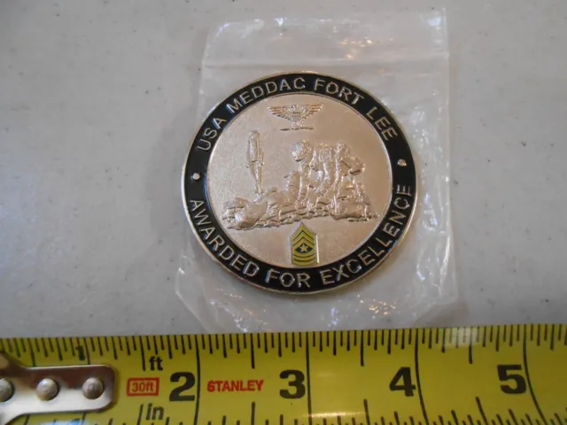 Rare Us Army Meddac Fort Lee Medical Dept Medic Military Challenge Coin