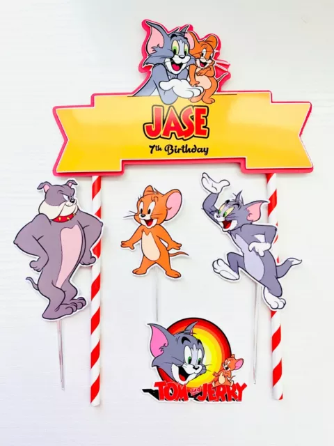 Personalized Tom and Jerry Cake Topper