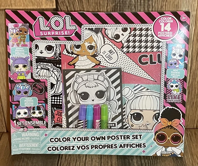 LOL SURPRISE DOLLS Color Your Own Poster Coloring Set £6.33 - PicClick UK