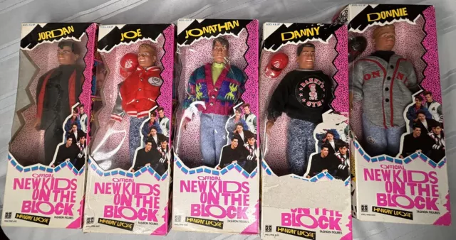 Lot Of 5 New Kids On The Block Dolls  1990 ALL  New In Box