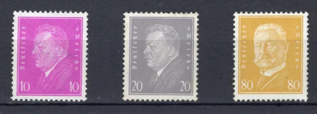 1930 Deutsches Reich aus Mi. 435-437 ** postfrisch Einzelmarken zur Auswahl