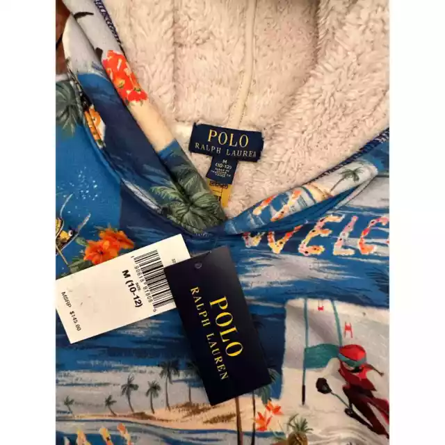 Ralph Lauren Childrenswear Boys Tropical Ski Print Fleece Hoodie Style BNWT 3