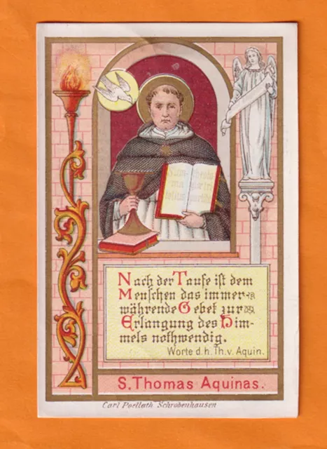 Andachtsbild S. Thomas Aquinas - Poellath