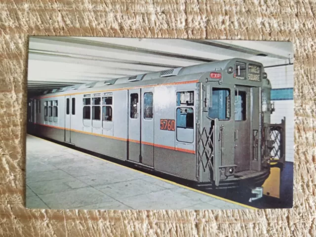 Nyc Public Transit Exhibit Irt R-12 1948 Brooklyn,Ny.vtg Subway Postcard*P33