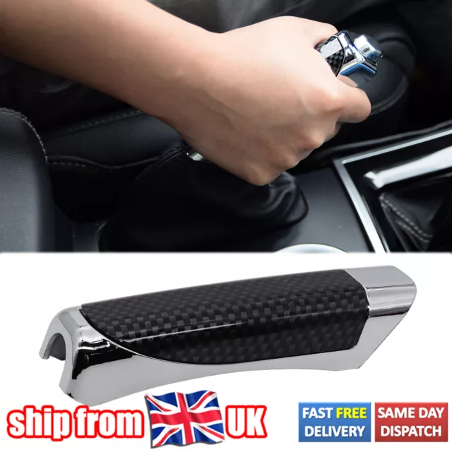 Carbon Fiber Car Hand Brake Protector Cover Decor Car Accessories Universal UK