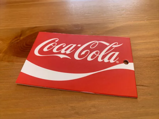 Genuine COCA COLA Label/Gift Tag; Birthday? Christmas? Stiff Card. New, Unused