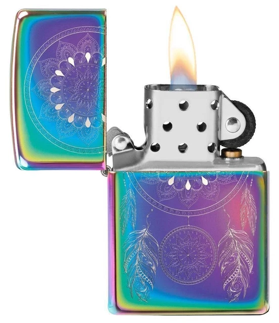 Zippo Lighter Windproof Dream Catcher Metal Construction Dimensions 1.44" x 2.25