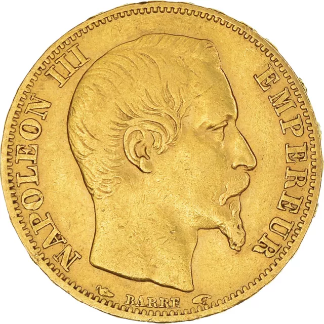 [#221823] Coin, France, Napoleon III, Napoléon III, 20 Francs, 1853, Paris, AU