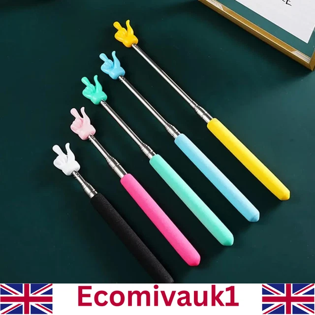 RETRACTABLE FINGER POINTER - Stainless Steel Telescopic Teaching Stick ...