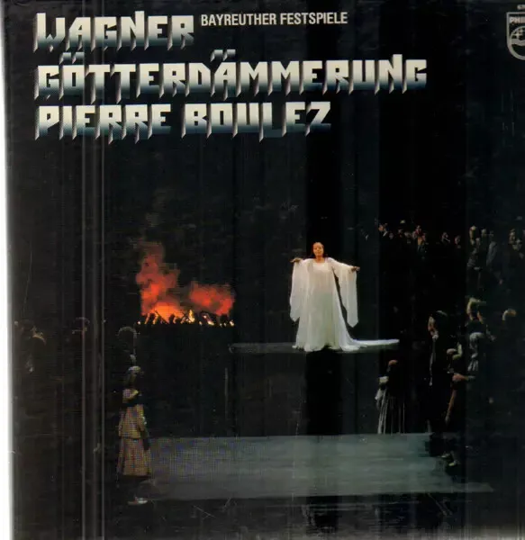 LP-BOX Wagner (Boulez) Götterdämmerung HARDCOVER BOX + BOOKLET NEAR MINT