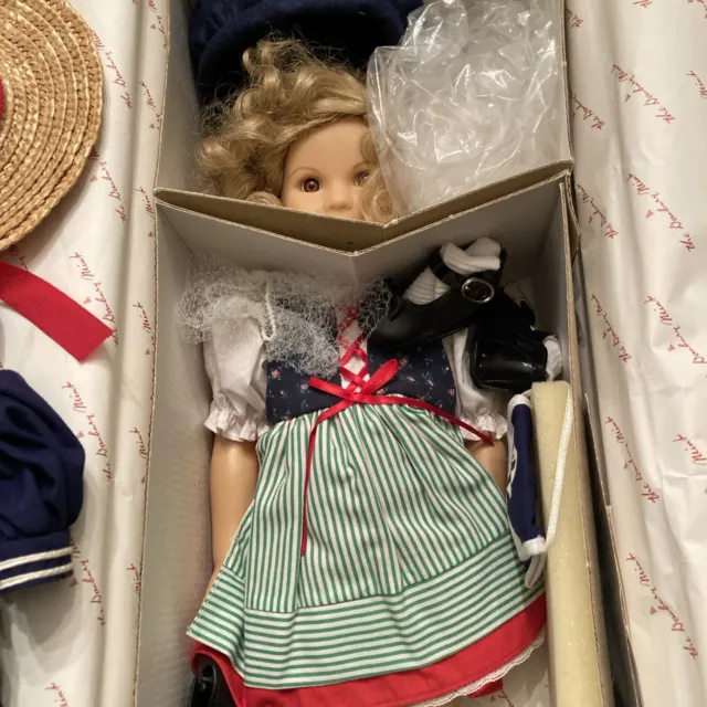 danbury mint shirley temple dress up doll NWB With Two Outfits 3