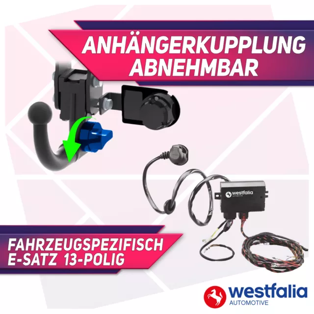 Anhängerkupplung abn.+ES 13p spez WESTFALIA für Ford Puma ab 19 mit Vorbereitung