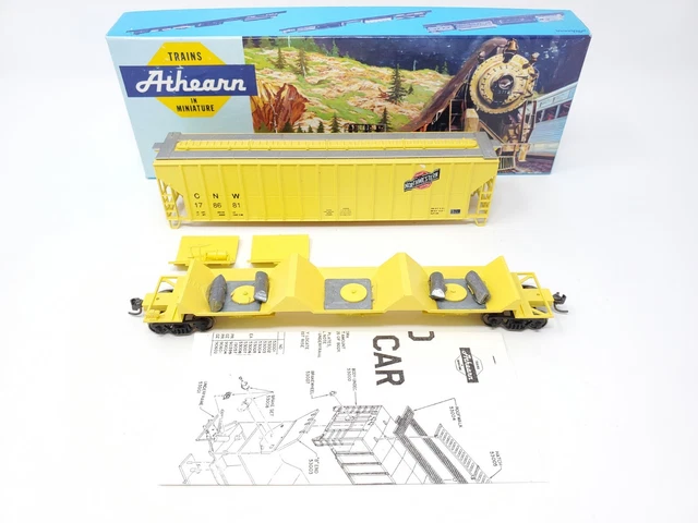 Rail Runner Custom Cars Athearn 200 54' Ribside Covered Hopper Cnw 178681 W/Box