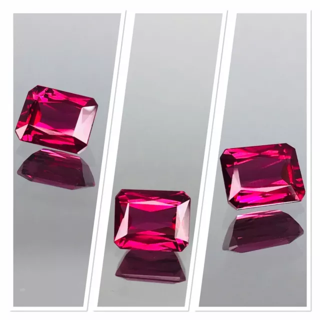 Rhodolight Garnet Cherry Pink Gemstone Natural 1.85 Carat Untreated LC Emerald