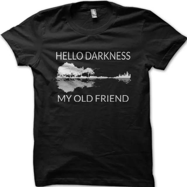 Hello Darkness my Old Friend GUITAR Takemine Gibson birthday  t-shirt 9112