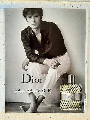 Perfume ad Dior Eau Sauvage 1978 Dior Publicité papier Parfum 