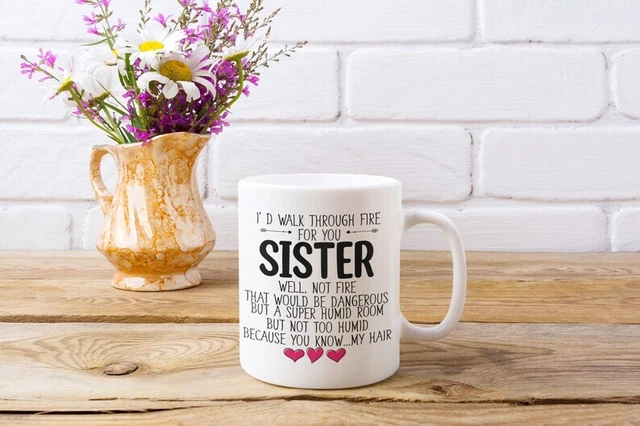 I Woud Fight a Bear For You Sister Mug Best Gift For Friends & Family