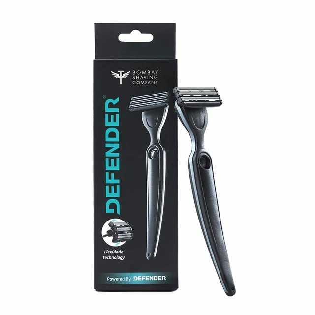 Navaja de afeitar manual Bombay Shaving Company Defender para hombre 1 mango + 1 hoja regular