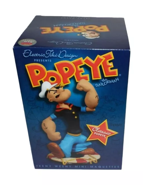 Popeye Sailorman Electric Tiki Design Popeye Teeny Weeny Mini Statue APO 6/50