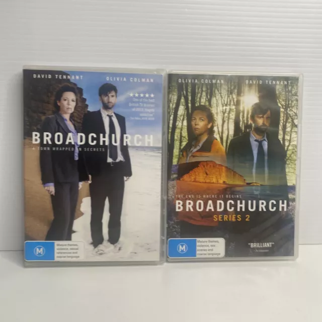 Broadchurch Complete Series Season 1 & 2 (DVD, 2013) Region 4 PAL FREE POSTAGE