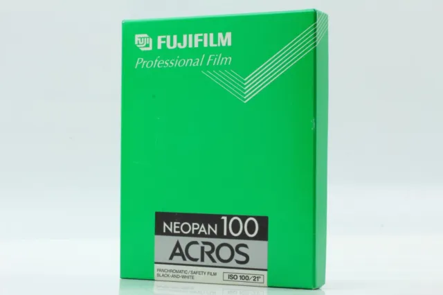 *UNUSED* FUJIFILM Acros Neopan 100 4x5  Pro Black & White Film Cold Stored JAPAN