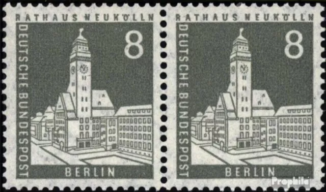 Berlin (West) 143wP waagerechtes Paar postfrisch 1956 Stadtbilder