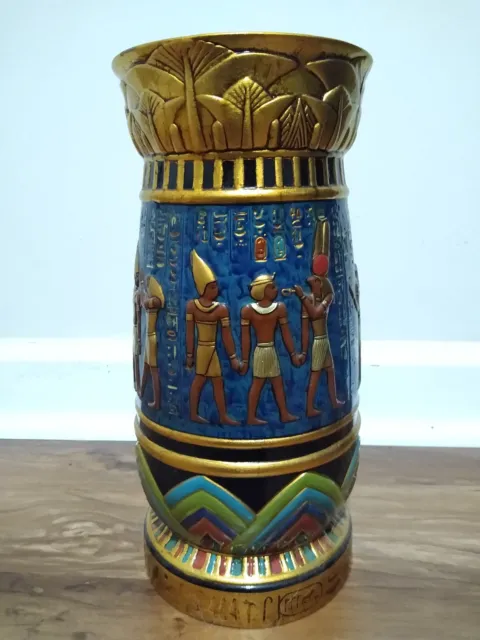 Egyptian Vase from the Veronese Collection 2003, 12" tall